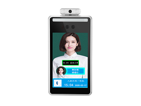 深度智慧8寸测温H型人卡核验门禁终端